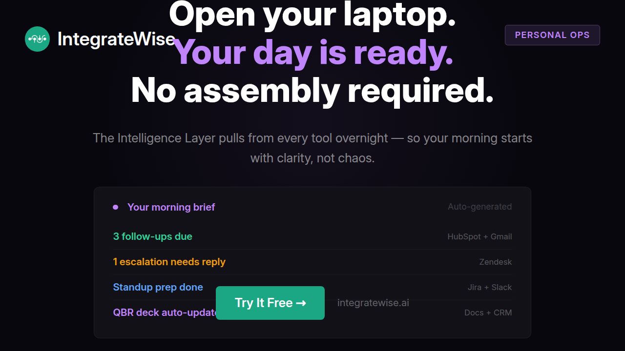Personal Ops B — SpineWorkspace Post
